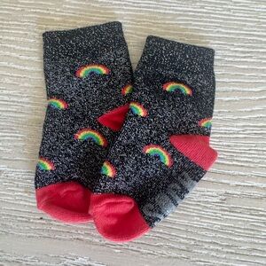 Sock It To me Over the Rainbow Glitter socks 1T-2T, NEW